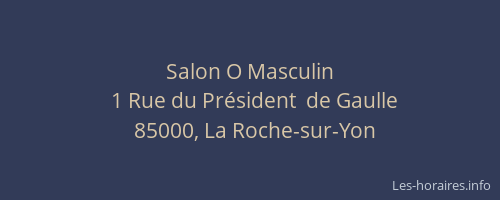 Salon O Masculin