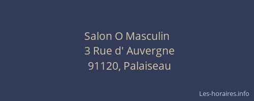 Salon O Masculin