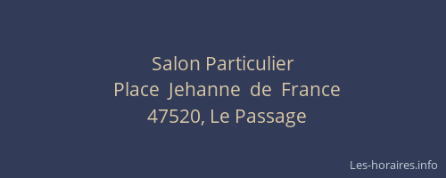 Salon Particulier