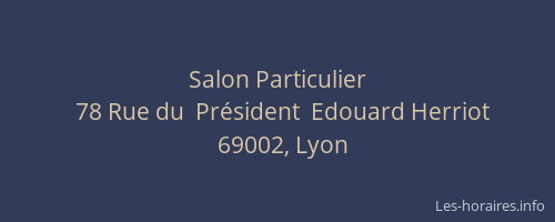 Salon Particulier