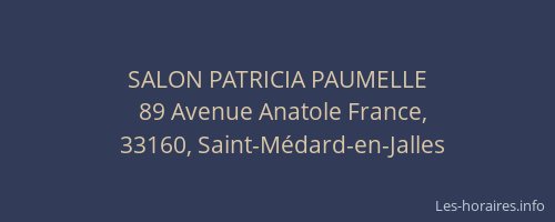 SALON PATRICIA PAUMELLE