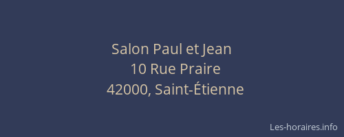 Salon Paul et Jean