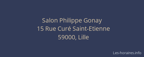 Salon Philippe Gonay