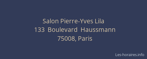 Salon Pierre-Yves Lila