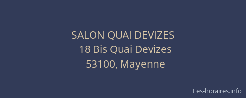 SALON QUAI DEVIZES