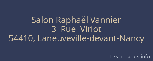Salon Raphaël Vannier