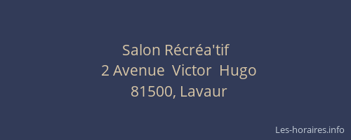 Salon R&eacute;cr&eacute;a'tif