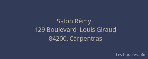 Salon R&eacute;my