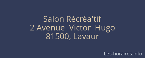 Salon Récréa'tif