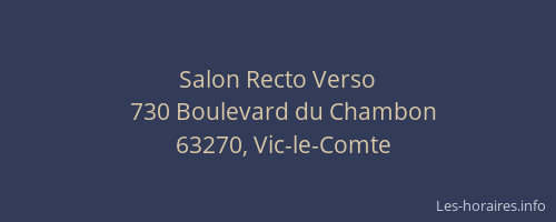 Salon Recto Verso