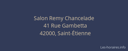 Salon Remy Chancelade
