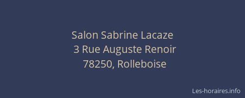 Salon Sabrine Lacaze