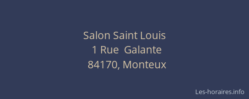 Salon Saint Louis