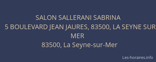 SALON SALLERANI SABRINA