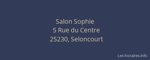 Salon Sophie