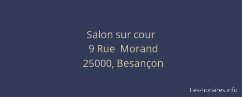 Salon sur cour