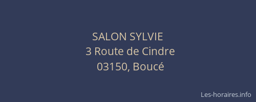 SALON SYLVIE