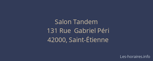 Salon Tandem