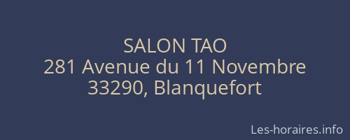 SALON TAO