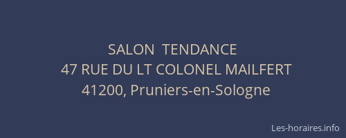 SALON  TENDANCE
