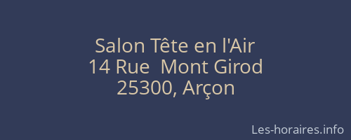 Salon Tête en l'Air
