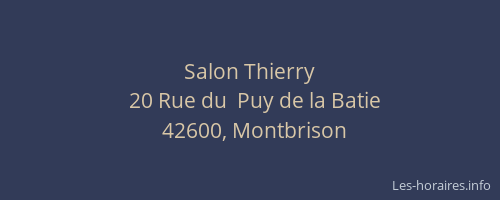 Salon Thierry