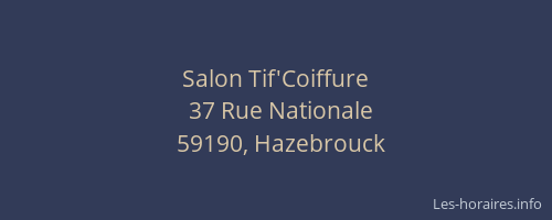 Salon Tif'Coiffure