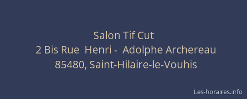 Salon Tif Cut