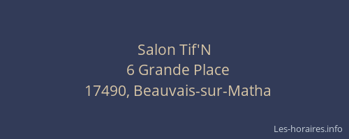 Salon Tif'N