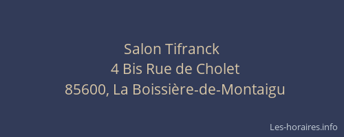 Salon Tifranck