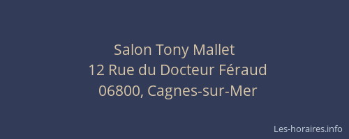Salon Tony Mallet