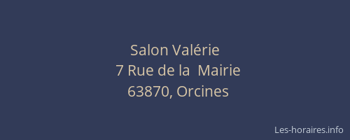 Salon Val&eacute;rie