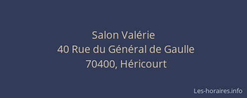 Salon Val&eacute;rie