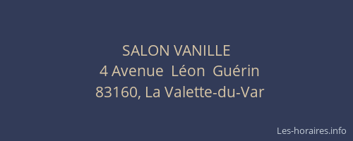 SALON VANILLE