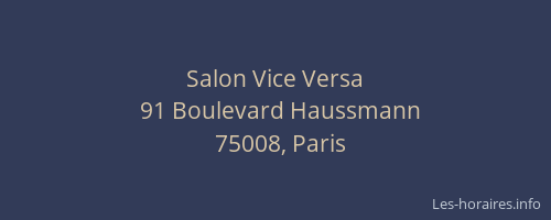 Salon Vice Versa