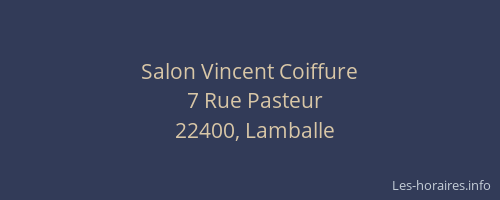 Salon Vincent Coiffure