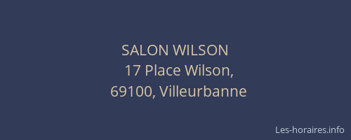 SALON WILSON