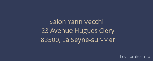 Salon Yann Vecchi