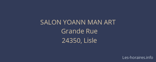 SALON YOANN MAN ART
