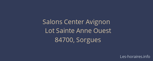 Salons Center Avignon
