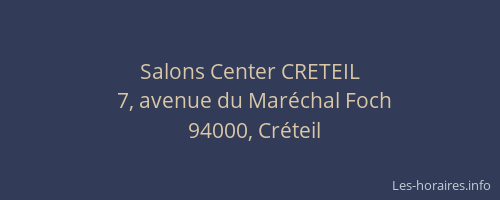 Salons Center CRETEIL