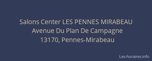 Salons Center LES PENNES MIRABEAU