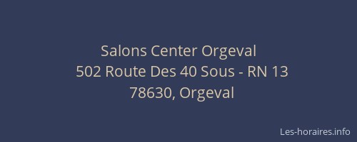 Salons Center Orgeval