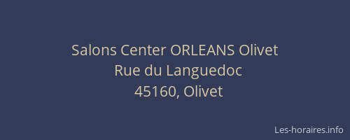 Salons Center ORLEANS Olivet