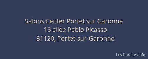Salons Center Portet sur Garonne