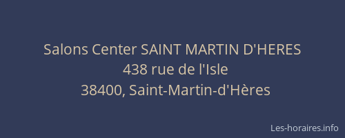 Salons Center SAINT MARTIN D'HERES
