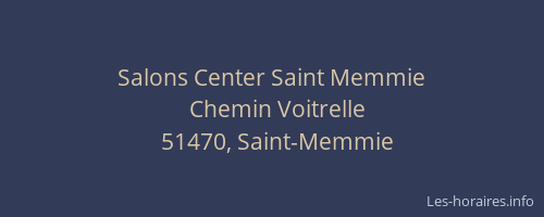 Salons Center Saint Memmie
