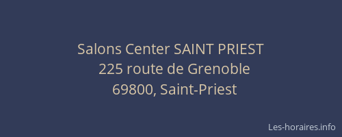 Salons Center SAINT PRIEST