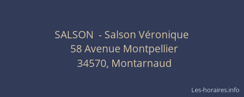 SALSON  - Salson Véronique