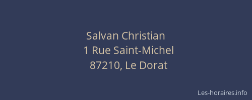Salvan Christian